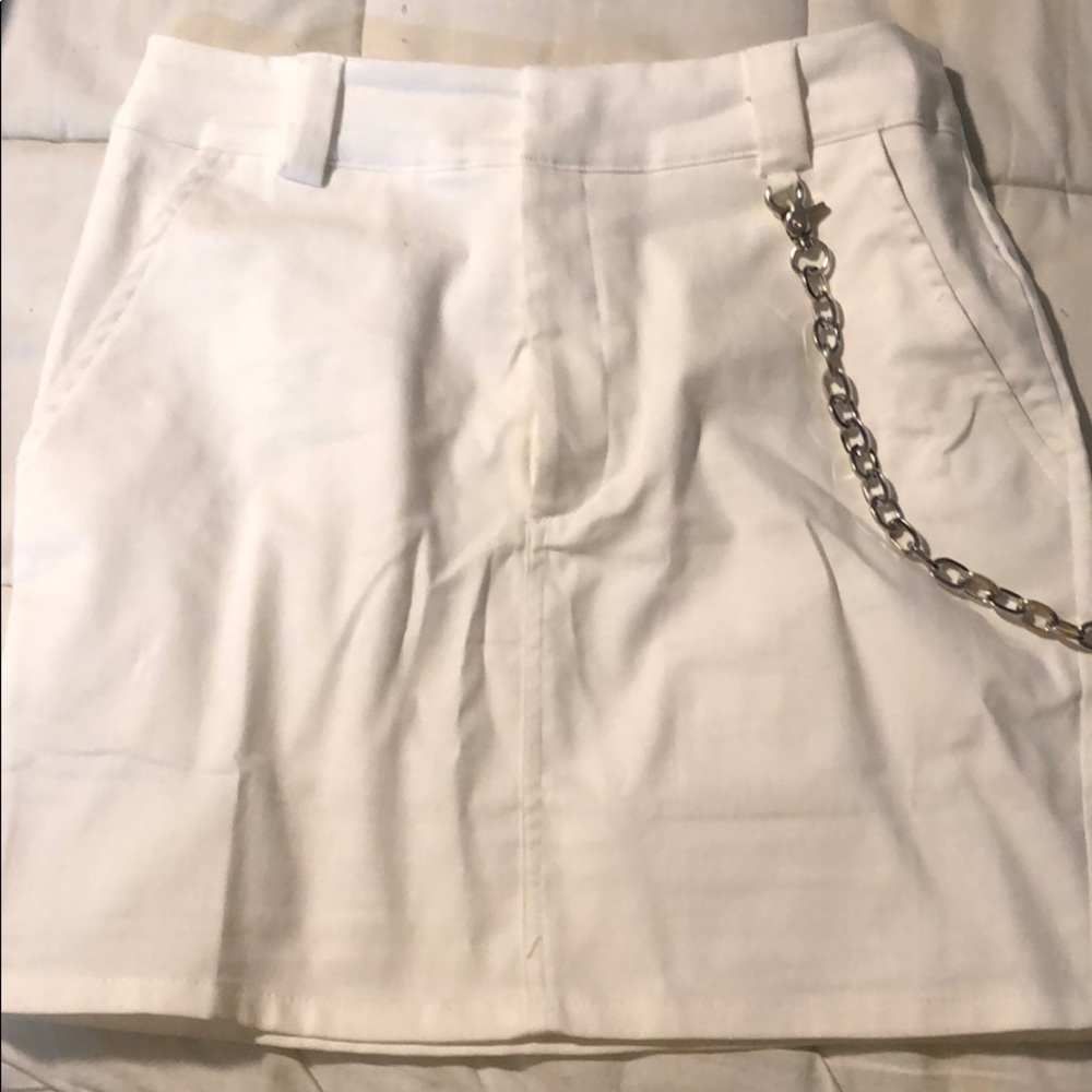 white skirt